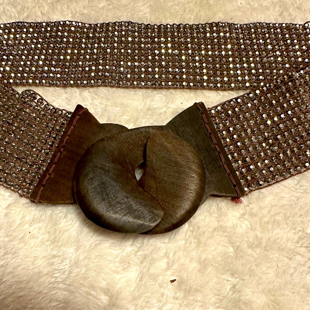 Shiny beaded Kensie for Anthropologie belt L/XL